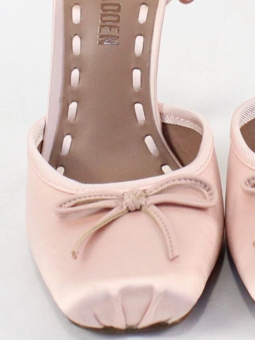 Steve Madden Larina Pink Satin Lace-up Stiletto Pump Bridesmaid Party Prom Night - Picture 5 of 5